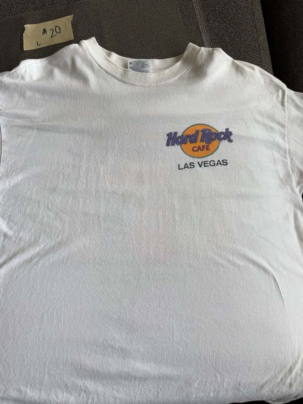 Vintage 90s Hard Rock Cafe Las Vegas Guitar Graphic T-Shirt - Picture 2 of 5